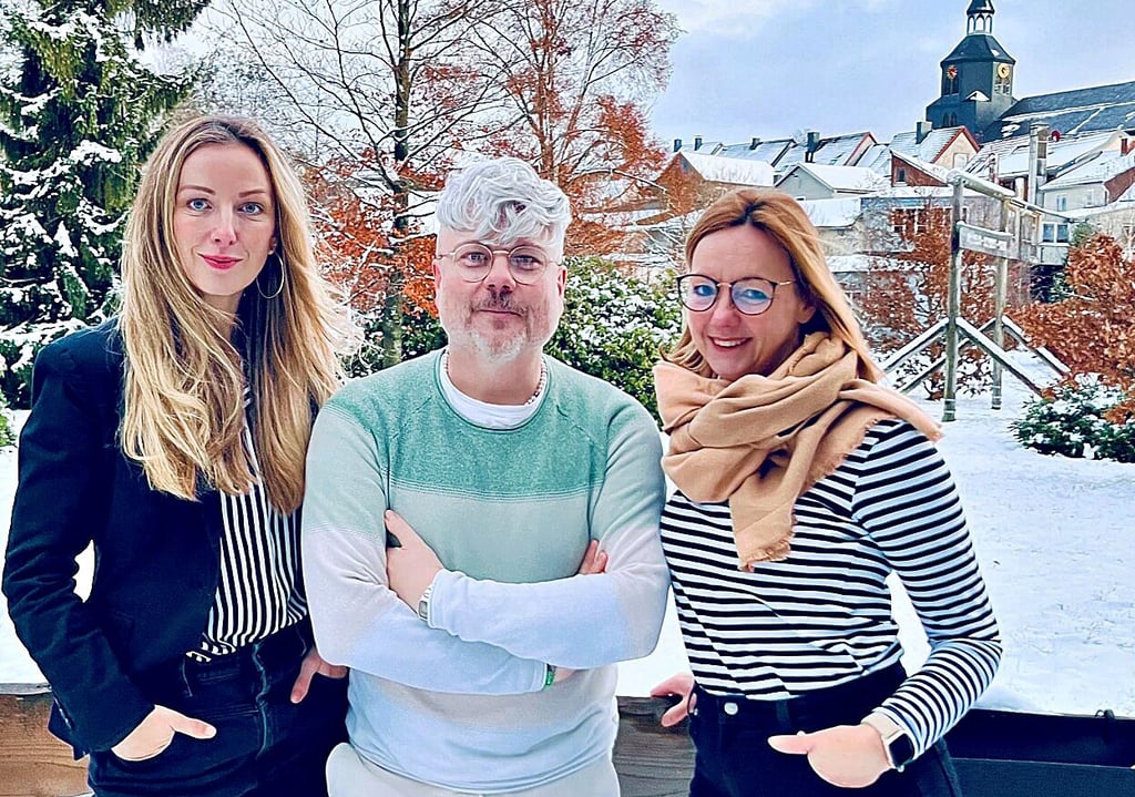 Inga Burgmann, Janek Liebetruth, Victoria Hoppe (von links) vom Vorstand des neuen Vereins Harzmacher.