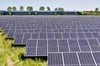 Photovoltaik-Freiflächenanlagen, wie beispielsweise auf diesem Bild  zu sehen, entstehen derzeit an vielen Orten in Deutschland.