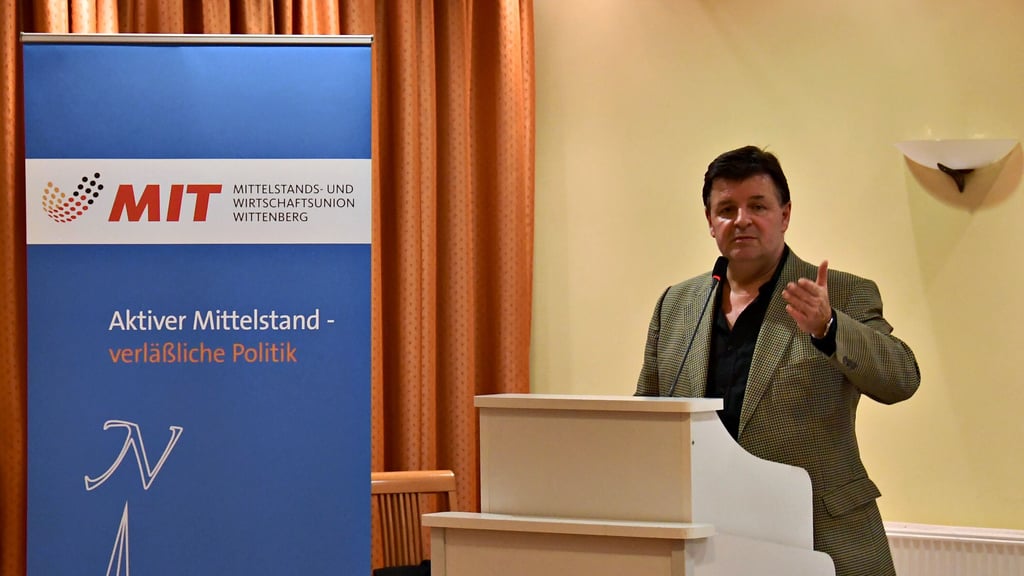 Der Hauptgeschäftsführer der IHK Halle-Dessau, Prof. Dr. Thomas Brockmeier, hat in Wörlitz referiert.