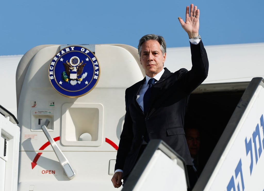 Nach Angaben seines Ministeriums reist US-Außenminister Blinken sowohl nach Israel als auch in das Westjordanland.