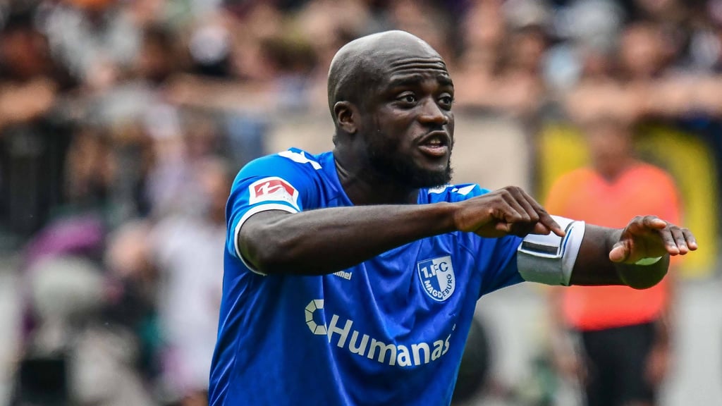 Kapitän des 1. FC Magdeburg Amara Condé: "Unser Spielsystem ist sehr anspruchsvoll."