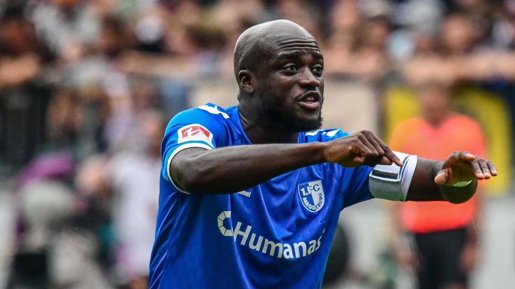 Kapitän des 1. FC Magdeburg Amara Condé: "Unser Spielsystem ist sehr anspruchsvoll."