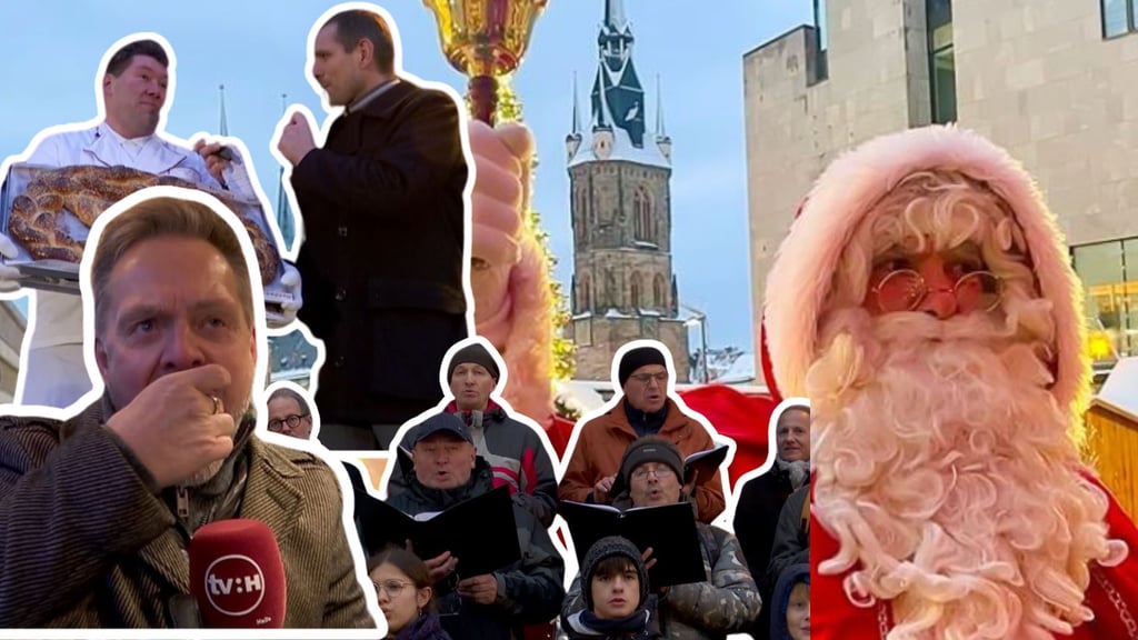 Natürlich durfte der Weihnachtsmann zur Eröffnung nicht fehlen.