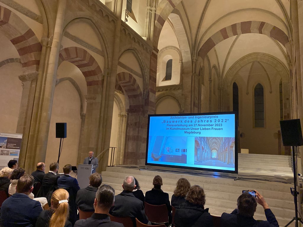 Bauwerke des Jahres 2022: Die Ehrung fand im Kloster Unser Lieben Frauen in Magdeburg statt.