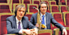 David Timm (li.), Orgel und  Reiko Brockelt, Saxophon  