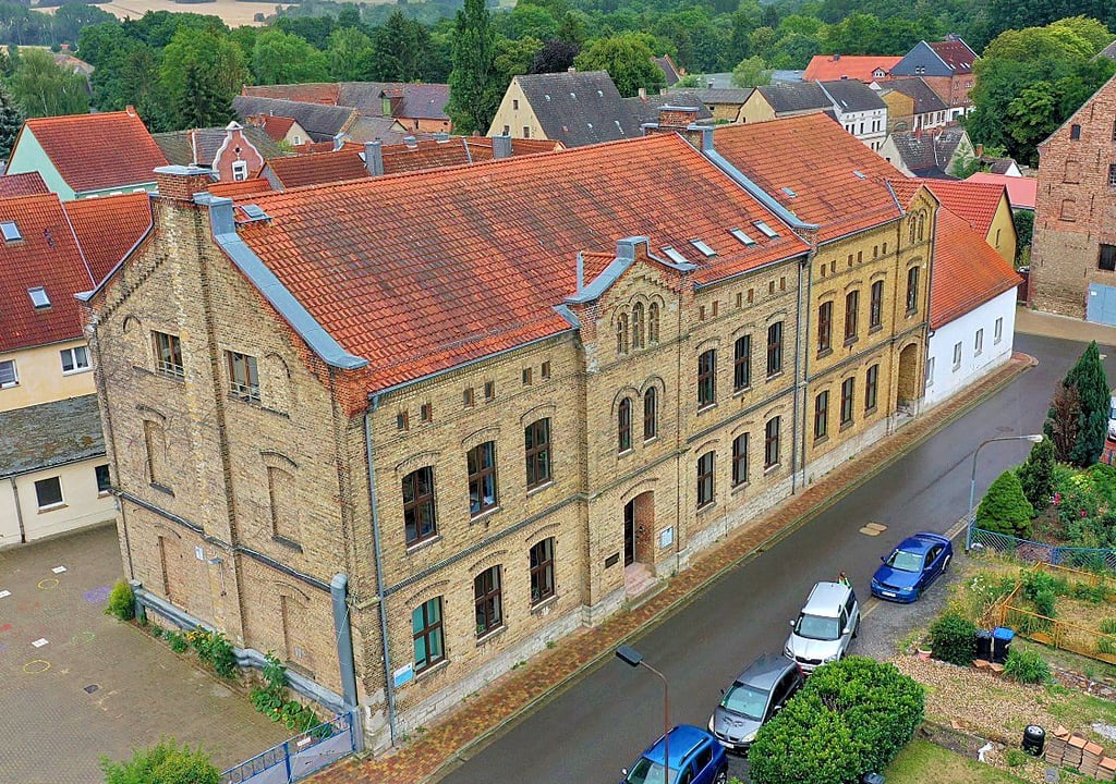 Die Grundschule „Geschwister Scholl“ in Sandersleben.