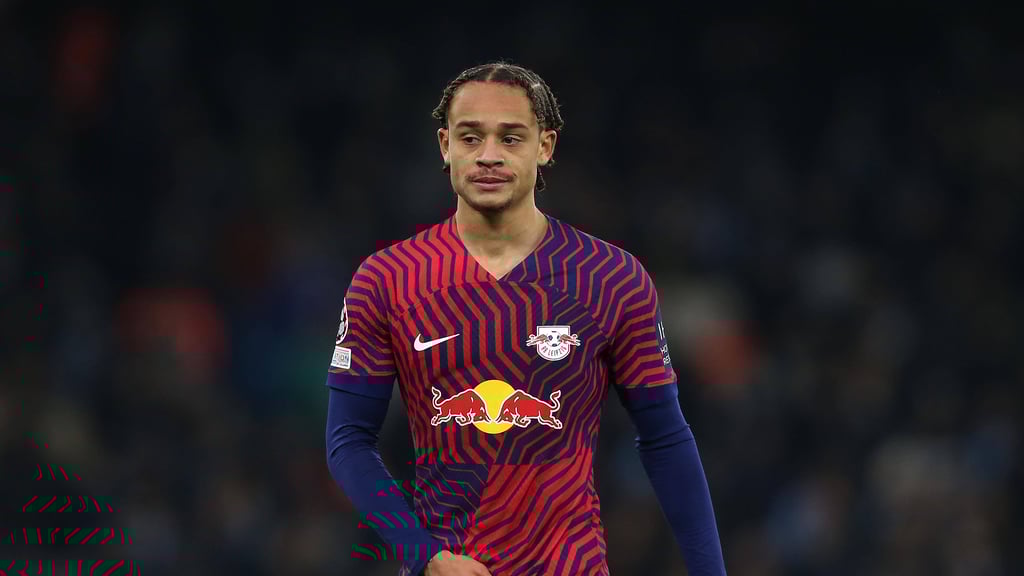 Xavi Simons im Spiel gegen Manchester City.