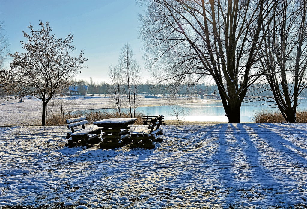 Der Mondsee im winterlichen Kleid