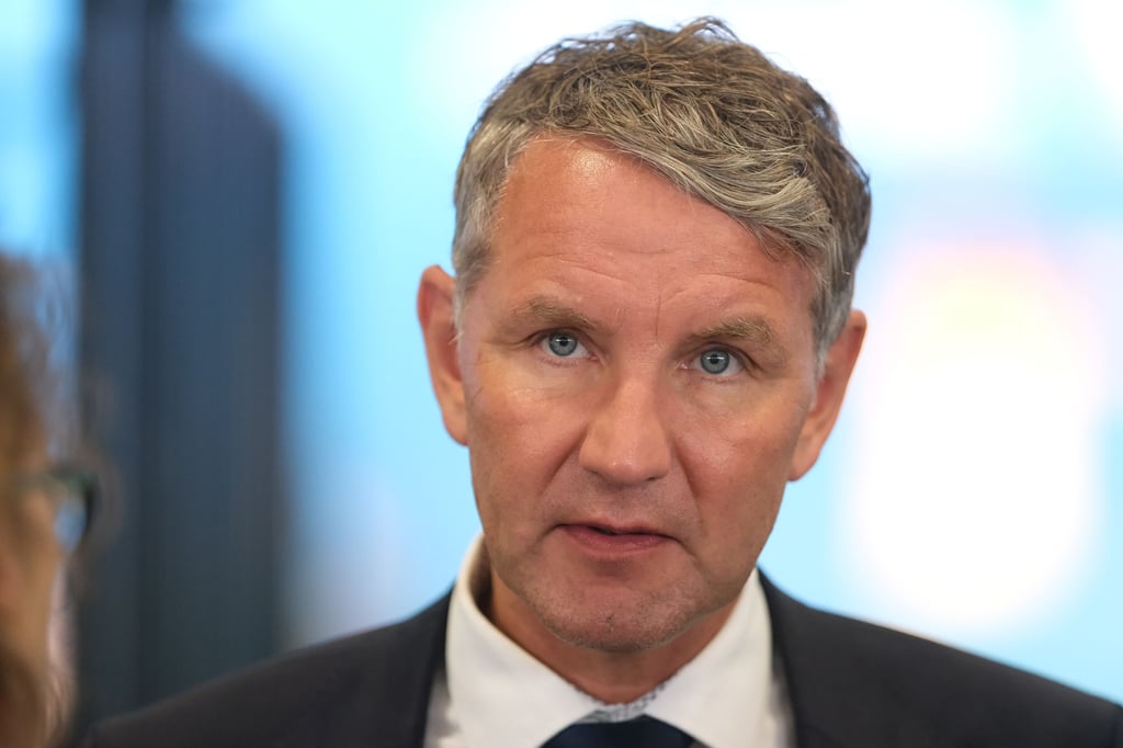 Der Thüringer AfD-Politiker Björn Höcke muss sich am Landgericht Halle verantworten.