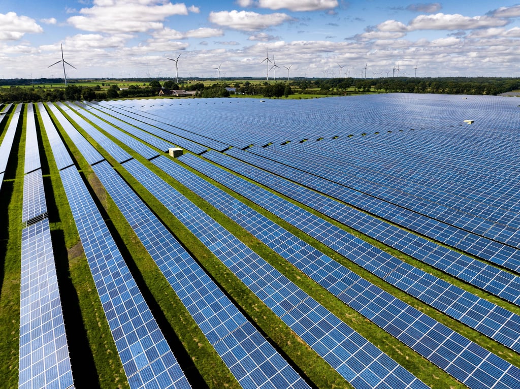 Große Photovoltaikflächen für den Sonnenstrom