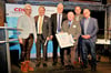 Fritz Mund im Landtag bei der Ehrung mit Silke Renk-Lange, Dr. Gunnar Schellenberger, Guido Heuer, Thomas Staudt und Carsten Borchert. 