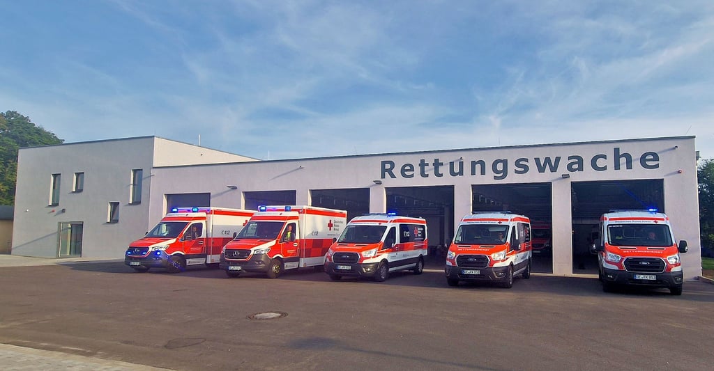 Ein wichtiges Ereignis in diesem Jahr war für das DRK der Bezug der neuen Rettungswache in der Walderseestraße.