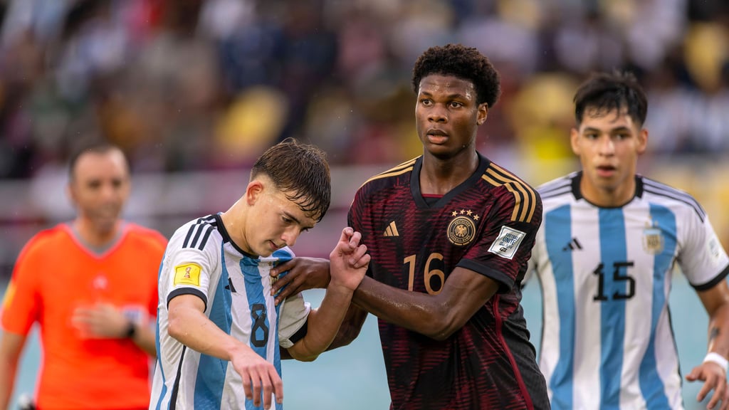 Winners Osawe von RB Leipzig steht mit Deutschlands U17 im WM-Finale. Beim Halbfinal-Sieg gegen Argentinien spielte das Talent im Mittelfeld durch.