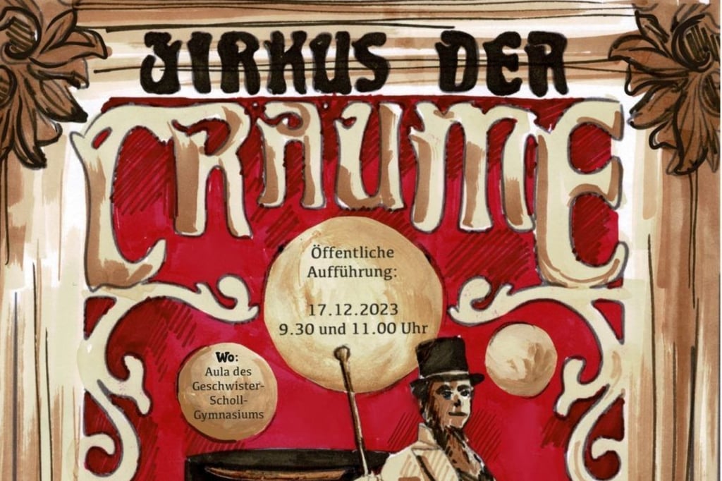 Auf dem Plakat für das Weihnachtsmusical 2023 am Scholl-Gymnasium Sangerhausen stehen für den 17. Dezember noch zwei Aufführungen.