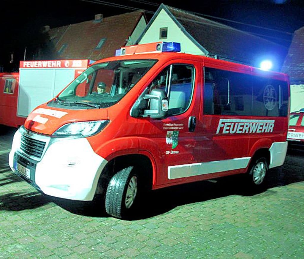 Das Mannschaftstransportfahrzeug der FFW Drosa