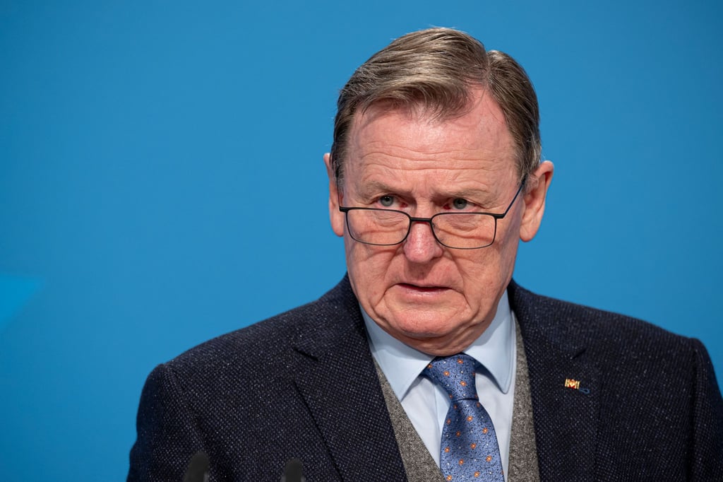 Bodo Ramelow (Die Linke), Ministerpräsident von Thüringen, spricht.