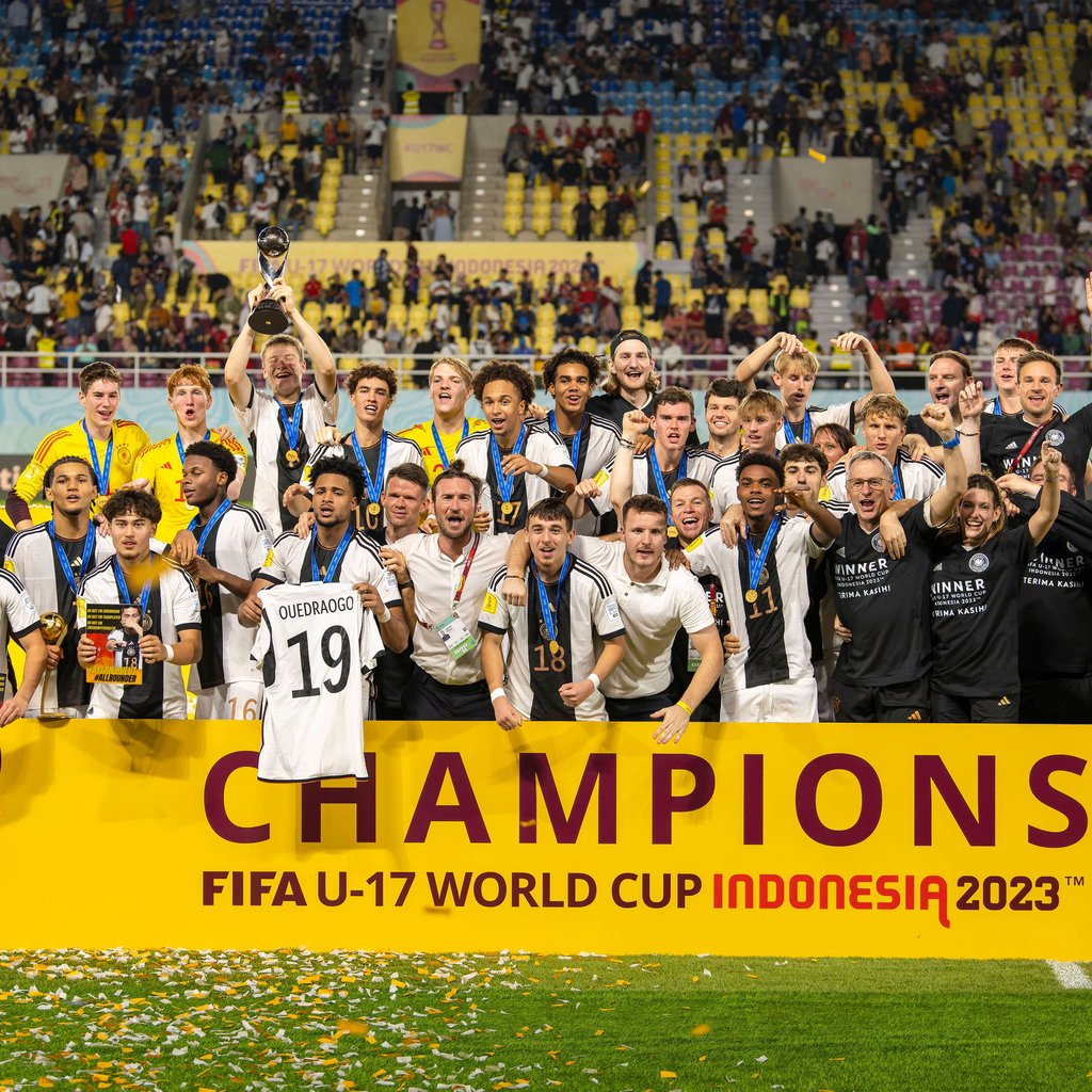 Die DFB-U17-Weltmeister mit RB-Talent Winners Osawe