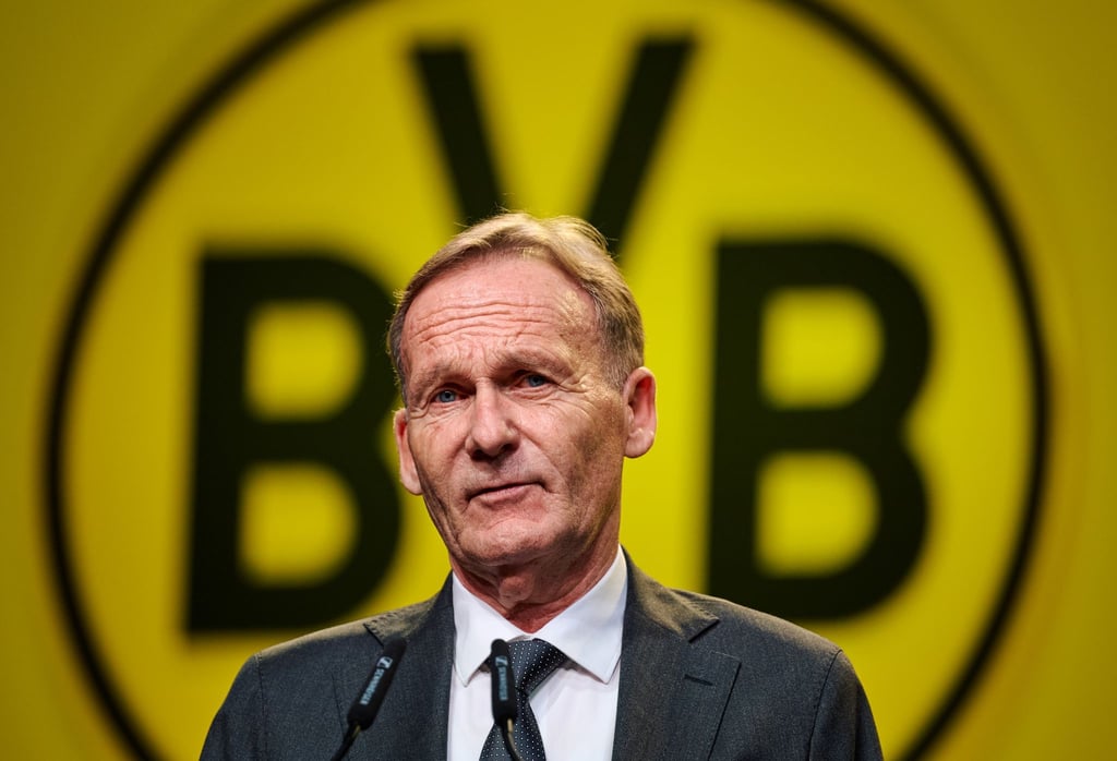 Der Geschäftsführer des Fußball-Bundesligisten Borussia Dortmund und Aufsichtsratsvorsitzender der DFL: Hans-Joachim Watzke.