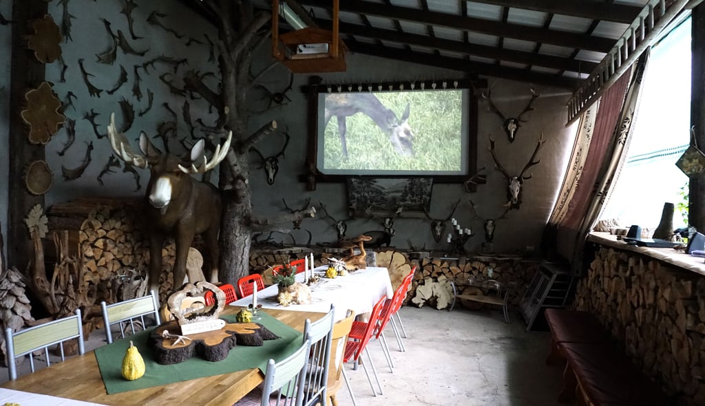 Auf Großbild in ihrer Naurscheune liefen die von Antje und Thomas Wöhling gedrehten Filme in heimischer Natur am Samstag.