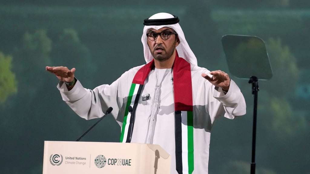 „Entwicklung ohne die Nutzung fossiler Energien nicht möglich“: Konferenzpräsident Sultan al-Dschaber.
