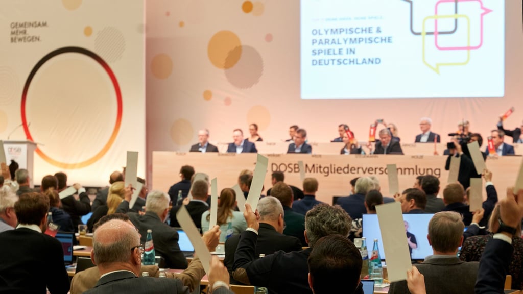 Will dem absteigenden Medaillentrend bei den Olympischen Spielen entgegenwirken: die Mitgliederversammlung des Deutschen Olympischen Sportbundes.