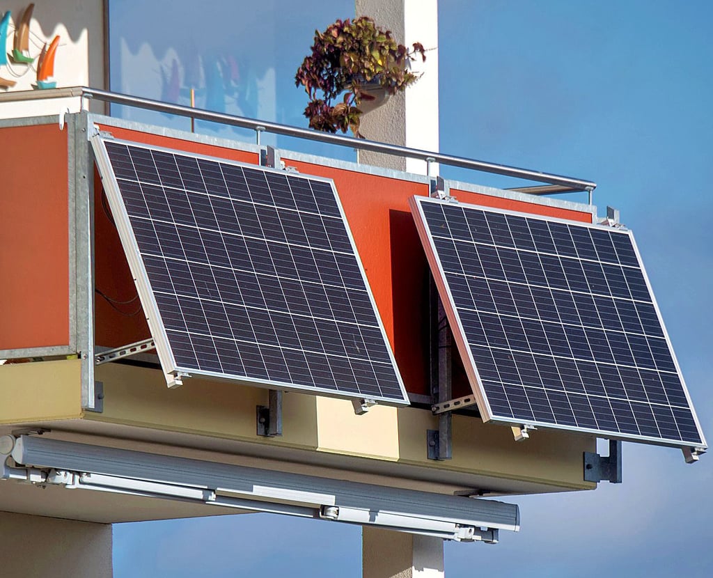 Bis zu 600 Watt Leistung können die Balkonkraftwerke haben.