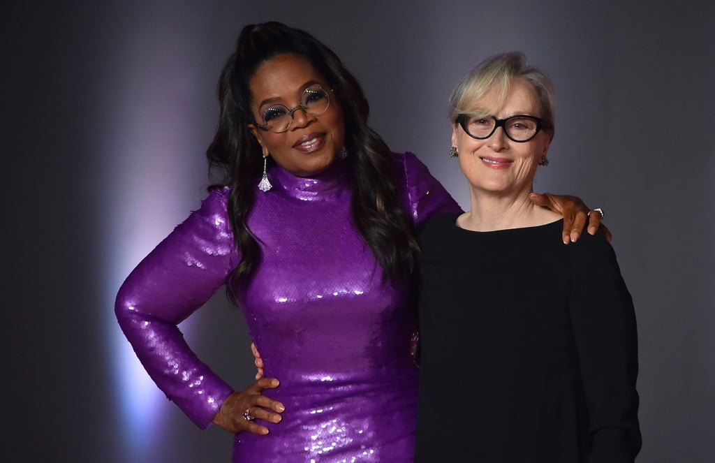 Oprah Winfrey (l) und Meryl Streep bei der Academy Museum Gala.