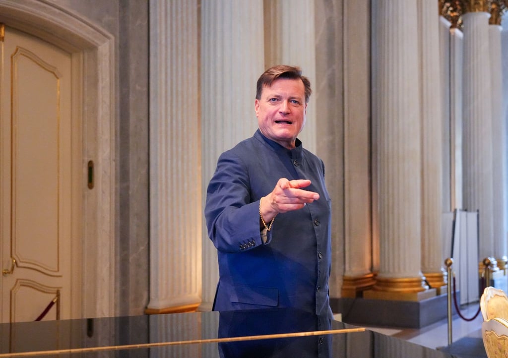 Christian Thielemann, künftiger Generalmusikdirektor der Staatsoper Unter den Linden, aufgenommen vor Beginn der Pressekonferenz zu seiner Vorstellung.