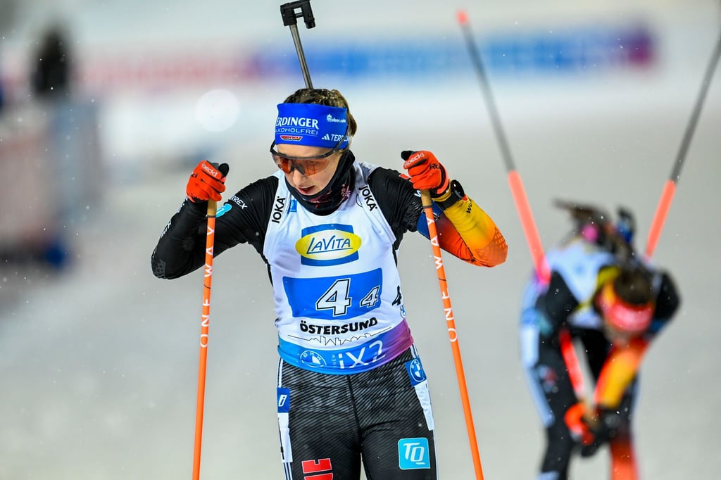 Führt die Weltcup-Gesamtwertung im Biathlon an: Franziska Preuß.