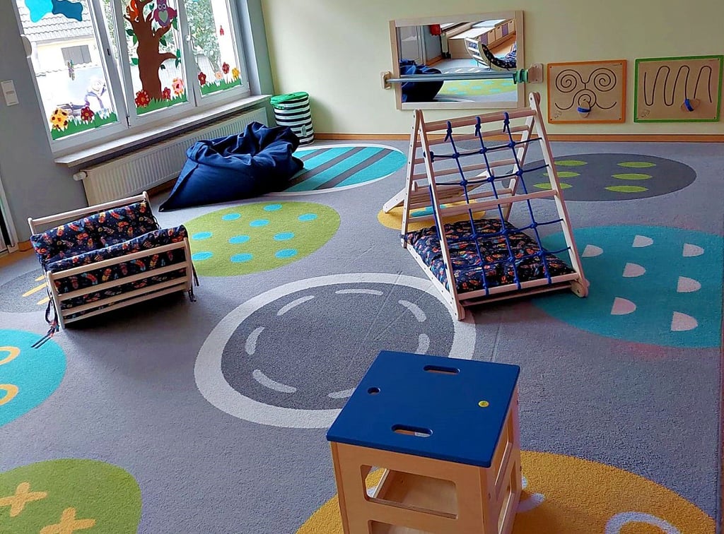 Der neue Bewegungsraum der Kita in Hohendodeleben.