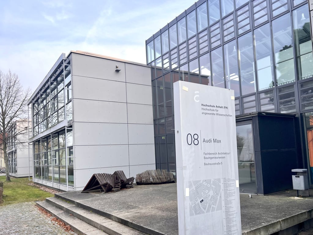Der Campus der Hochschule Anhalt in Dessau.