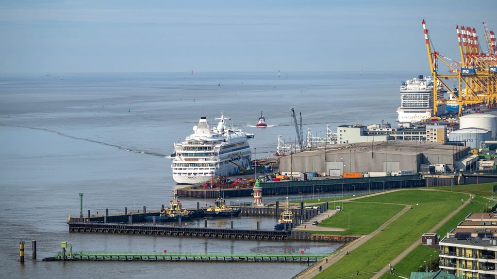 Das Bremerhavener Kreuzfahrt-Terminal an der Columbuskaje.