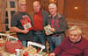 André Günther,  Tino Koch und  Helmut Menzel (v. li.)  bei der Buchvorstellung in Loburg.