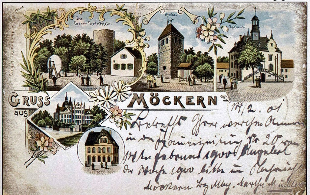 Diese Postkarte aus dem Jahr 1901 wurde von einem Loburger Verlag herausgegeben.