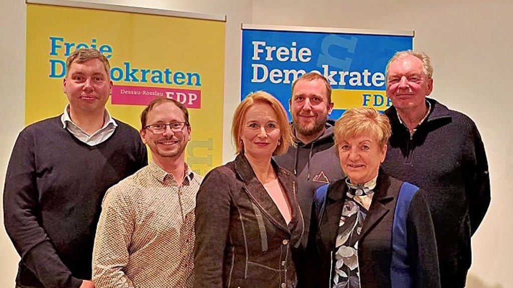 Die Spitzenkandidaten des FDP-Kreisverbands Dessau-Roßlau.