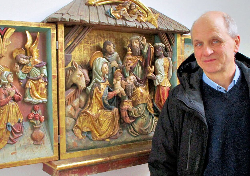 Kantor Michael Scholl freut sich schon jetzt auf das Weihnachtsoratorium, das an diesem Freitag in Magdeburg erklingt.