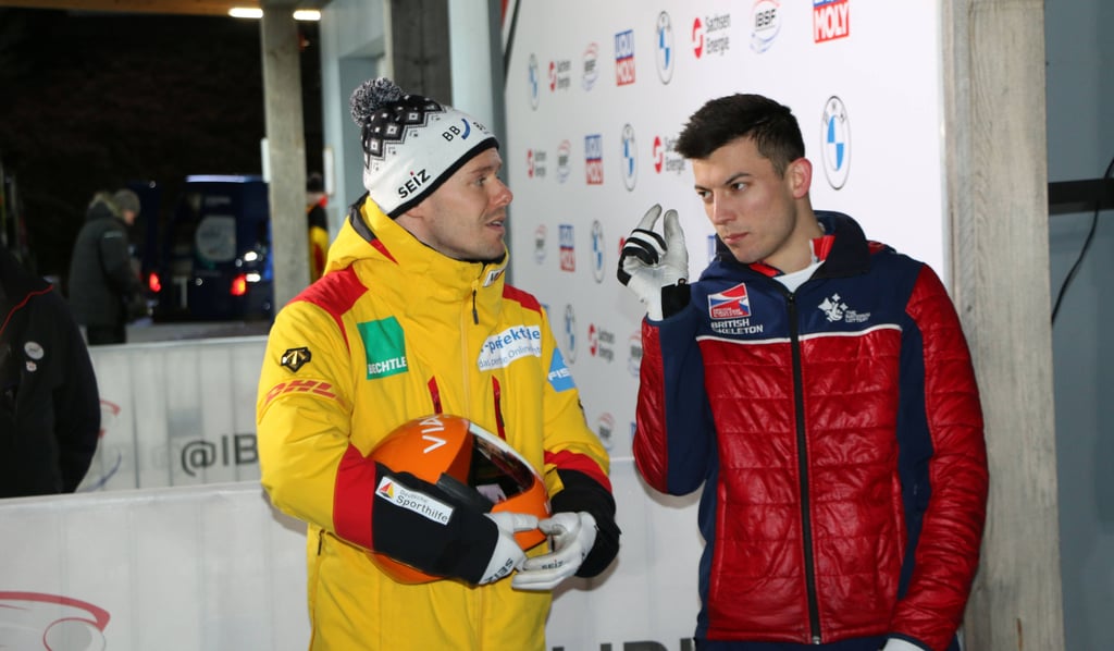 So knapp war das, mag Matt Weston seinem deutschen Konkurrenten Christopher Grotheer hier mitteilen: Doch insgesamt dominierte der Brite den Olympiasieger im vergangenen Winter. Das will Grotheer in der neuen Saison ändern.