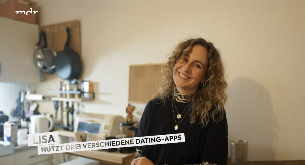 Lisa aus Halle ist in einer Reportage des MDR zum Thema Dating zu sehen.