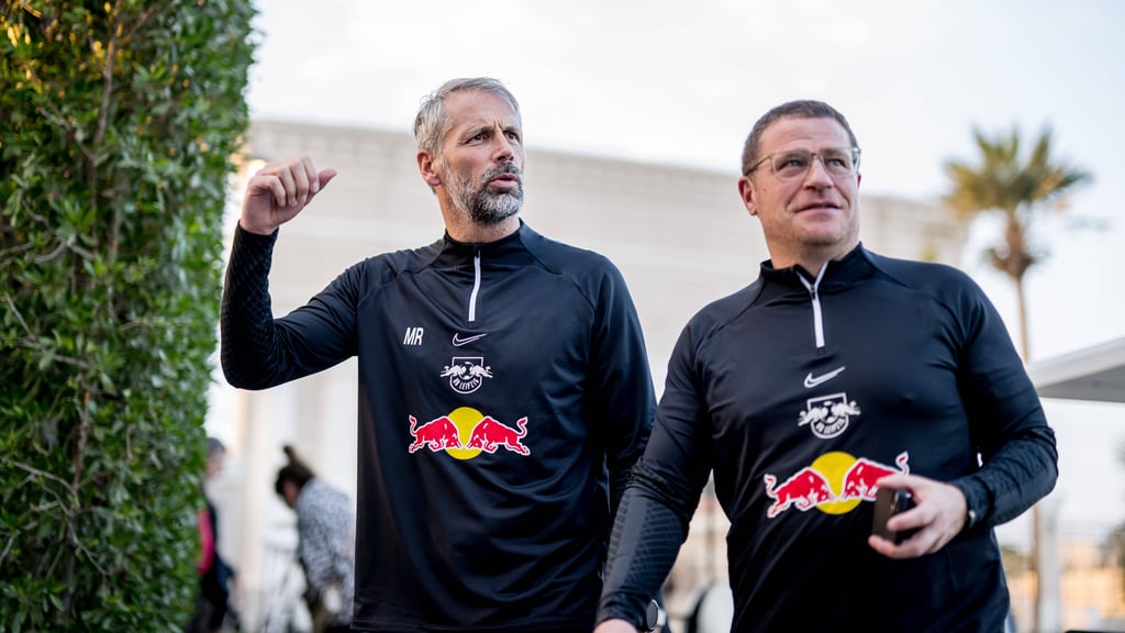 Marco Rose und Max Eberl arbeiteten bei RB zehn Monate miteinander.