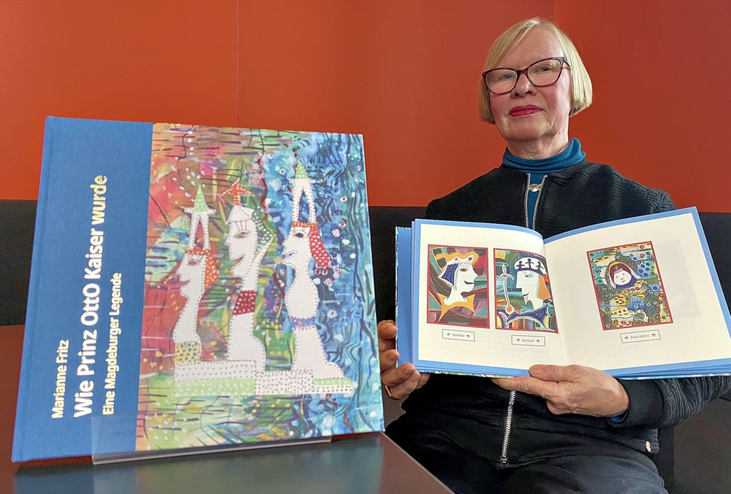 Marianne Fritz zeigt ihr neues Buch „Wie Prinz Otto Kaiser wurde“, das auch Magdeburger Geschichte thematisiert.