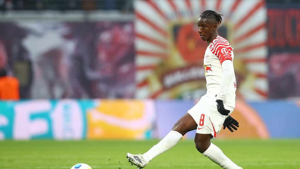 „Ich habe mich wieder herangearbeitet”: Amadou Haidara bei RB Leipzig.