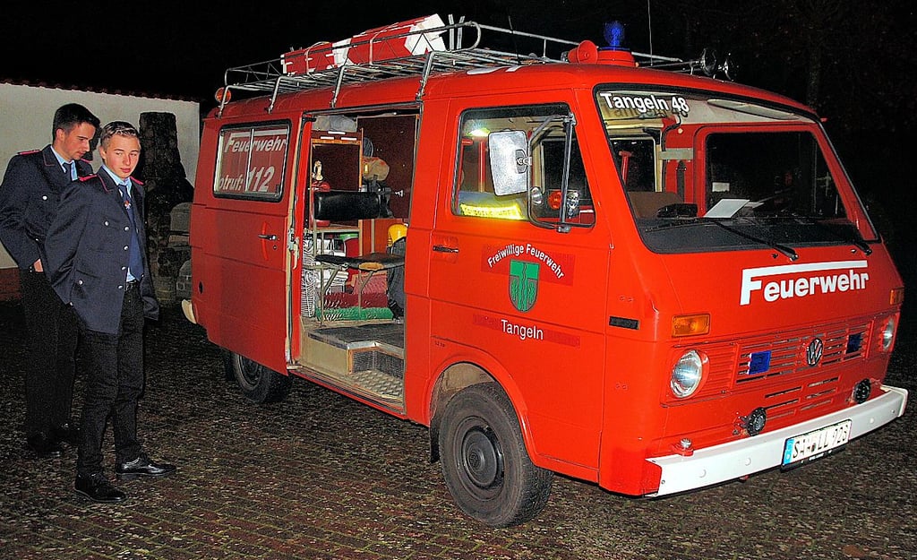 Das 46 Jahre alte Löschfahrzeug der Tangelner Wehr hat inzwischen einen jüngeren Nachfolger gefunden.