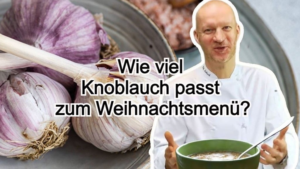 Sternekoch Philipp Liebisch beantwortet Fragen zu Knoblauch im Weihnachtsessen.