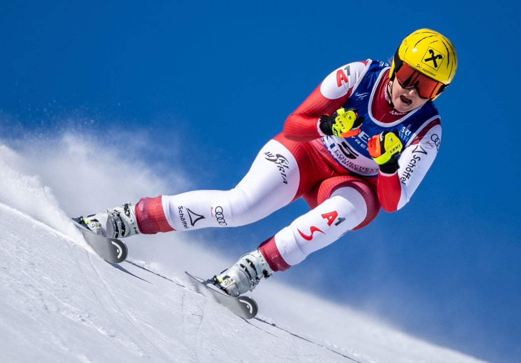 Stürzte beim Einfahren vor dem Super-G: Nina Ortlieb.
