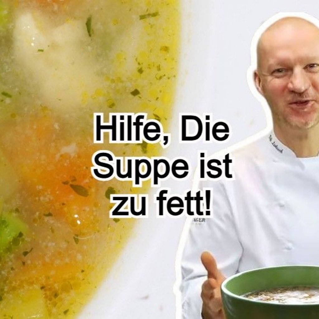 Kochen zum Weihnachtsfest: Was man tun kann, wenn die Vorsuppe zu fettig geworden ist.