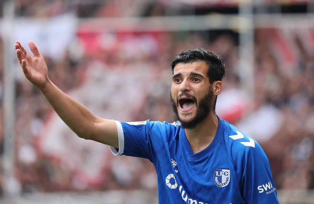 Mo El Hankouri vom 1. FC Magdeburg. Ob er bereits fit sein wird für das Spiel gegen Greuther Fürth, wird sich am Samstag zeigen.