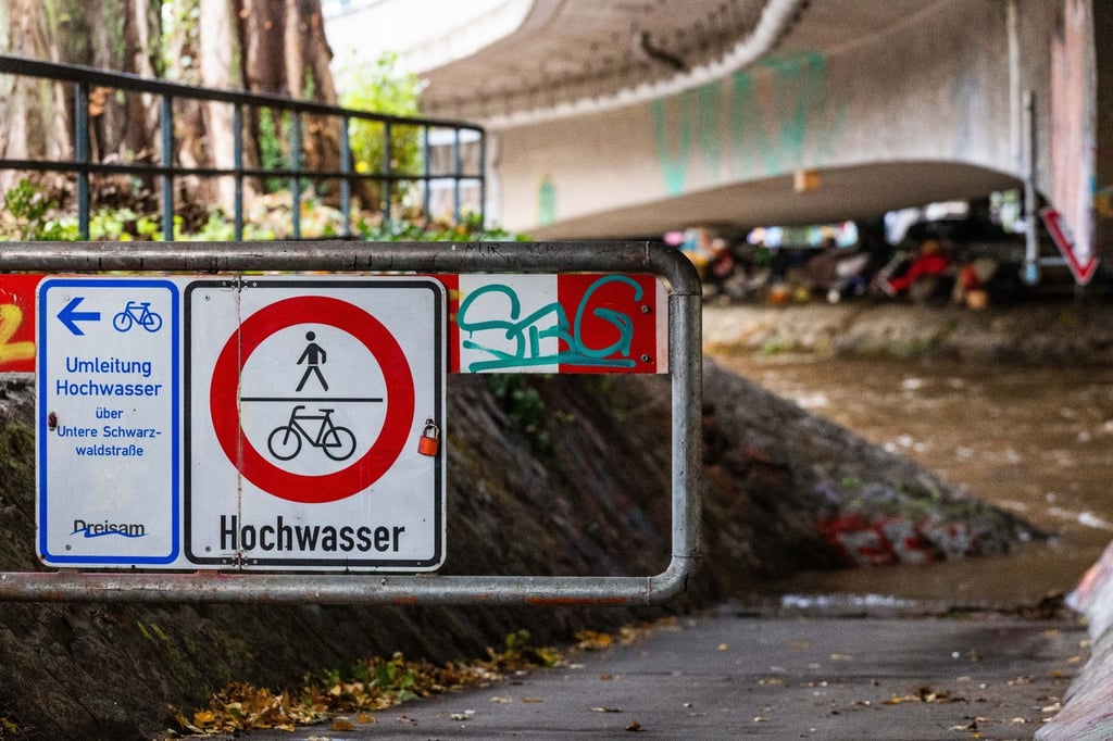 Durch kräftigen Regen und Tauwetter kann es am Wochenende zu einer erhöhten Hochwassergefahr besonders im Süden kommen (Archivbild).