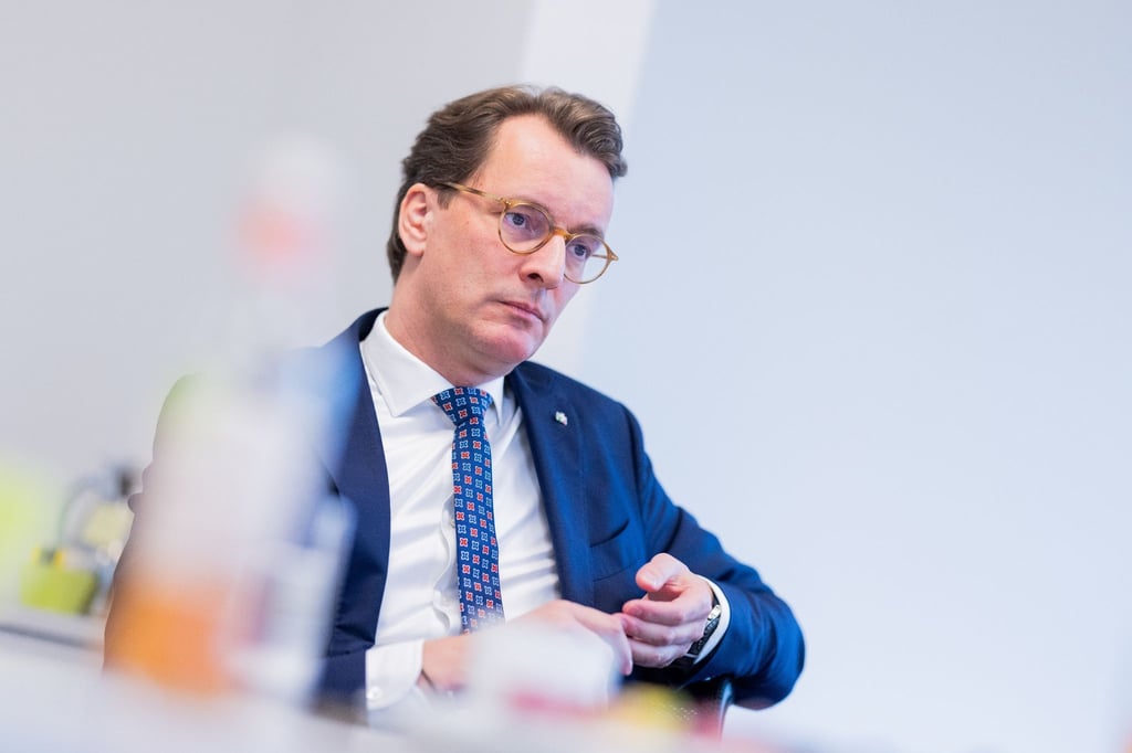 Nordrhein-Westfalens Ministerpräsident Hendrik Wüst wünscht sich eine stärkere SPD.