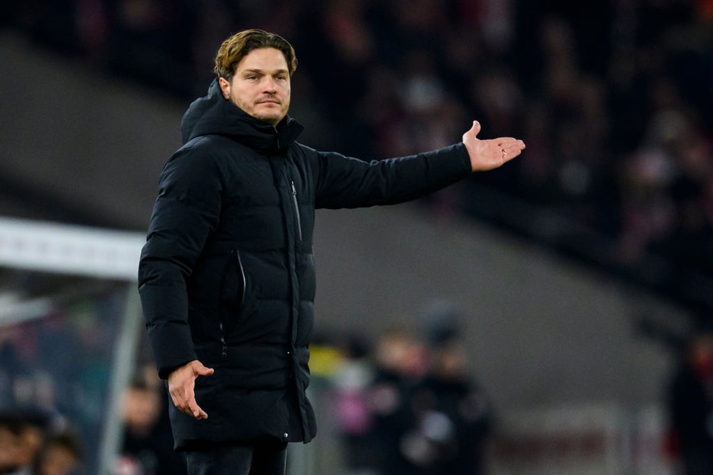 Dortmunds Trainer Edin Terzic gestikuliert.