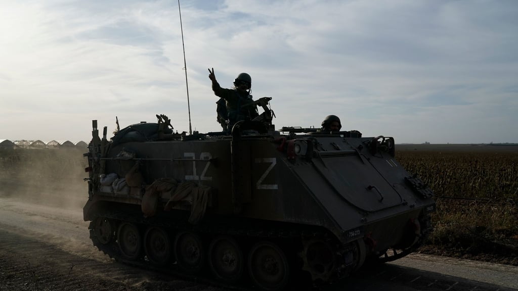 Israelische Soldaten patrouillieren in der Nähe des Gazastreifens.